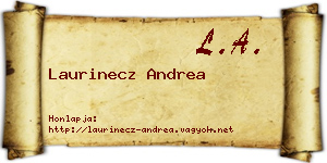 Laurinecz Andrea névjegykártya